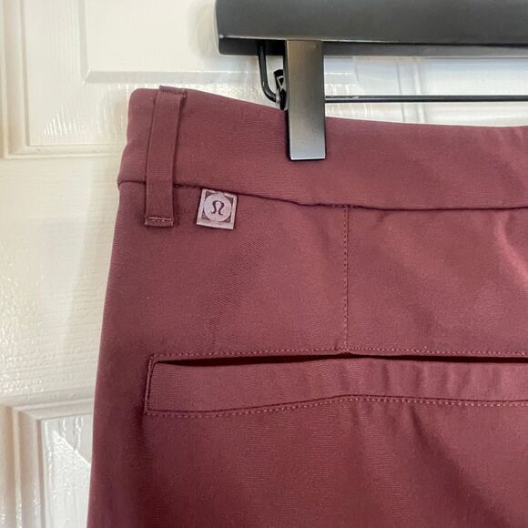 Lululemon Men’s Commission Pant Slim Warpstreme Maroon size 33 - Picture 5 of 9